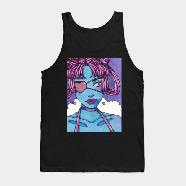 Heart Eyes Tank Top by bukkbianka